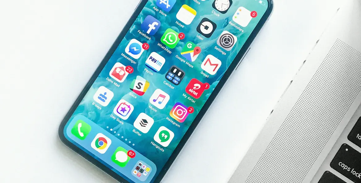 Phone used for collecting data in the field